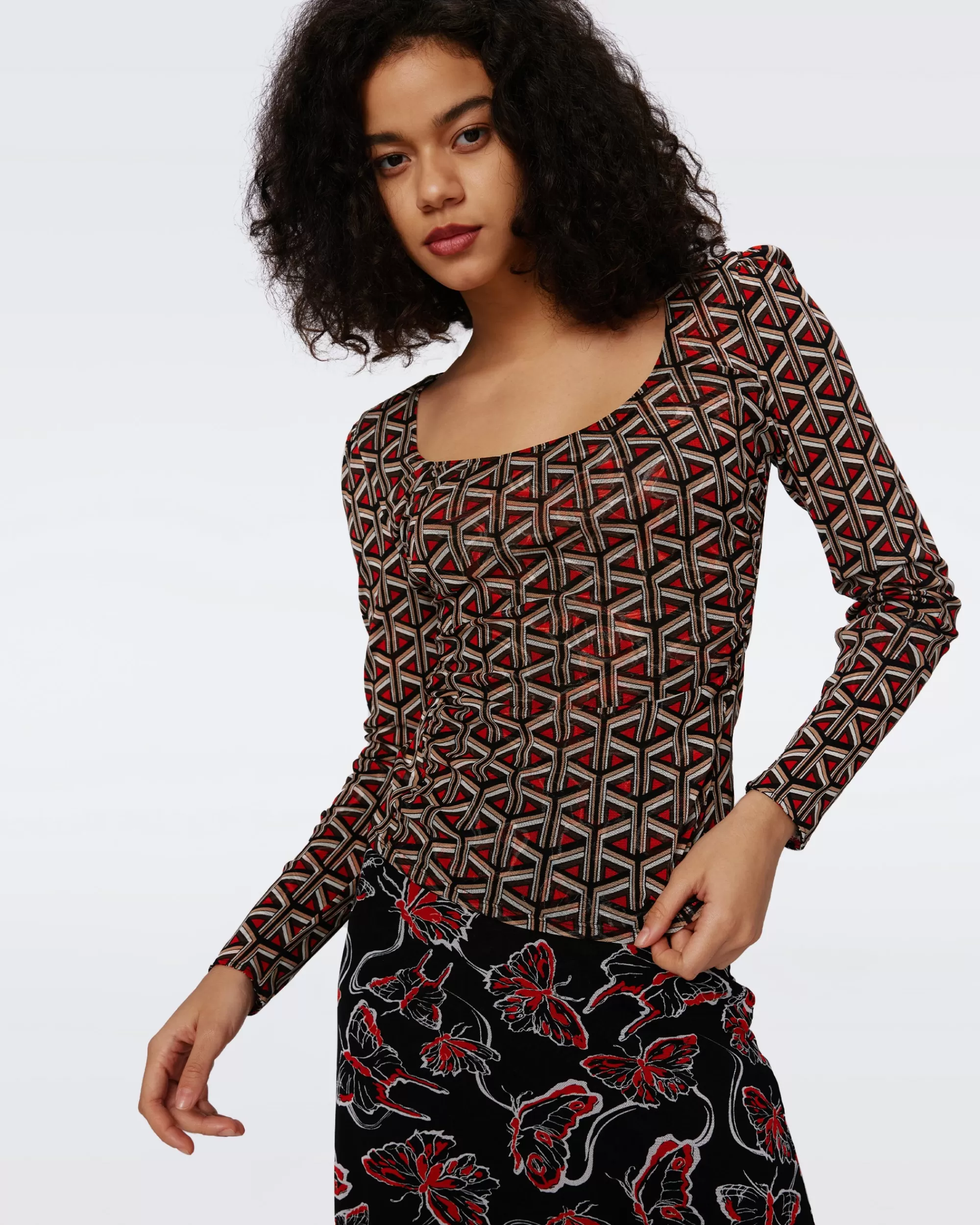 Flash Sale Ali Reversible Mesh Top Tops
