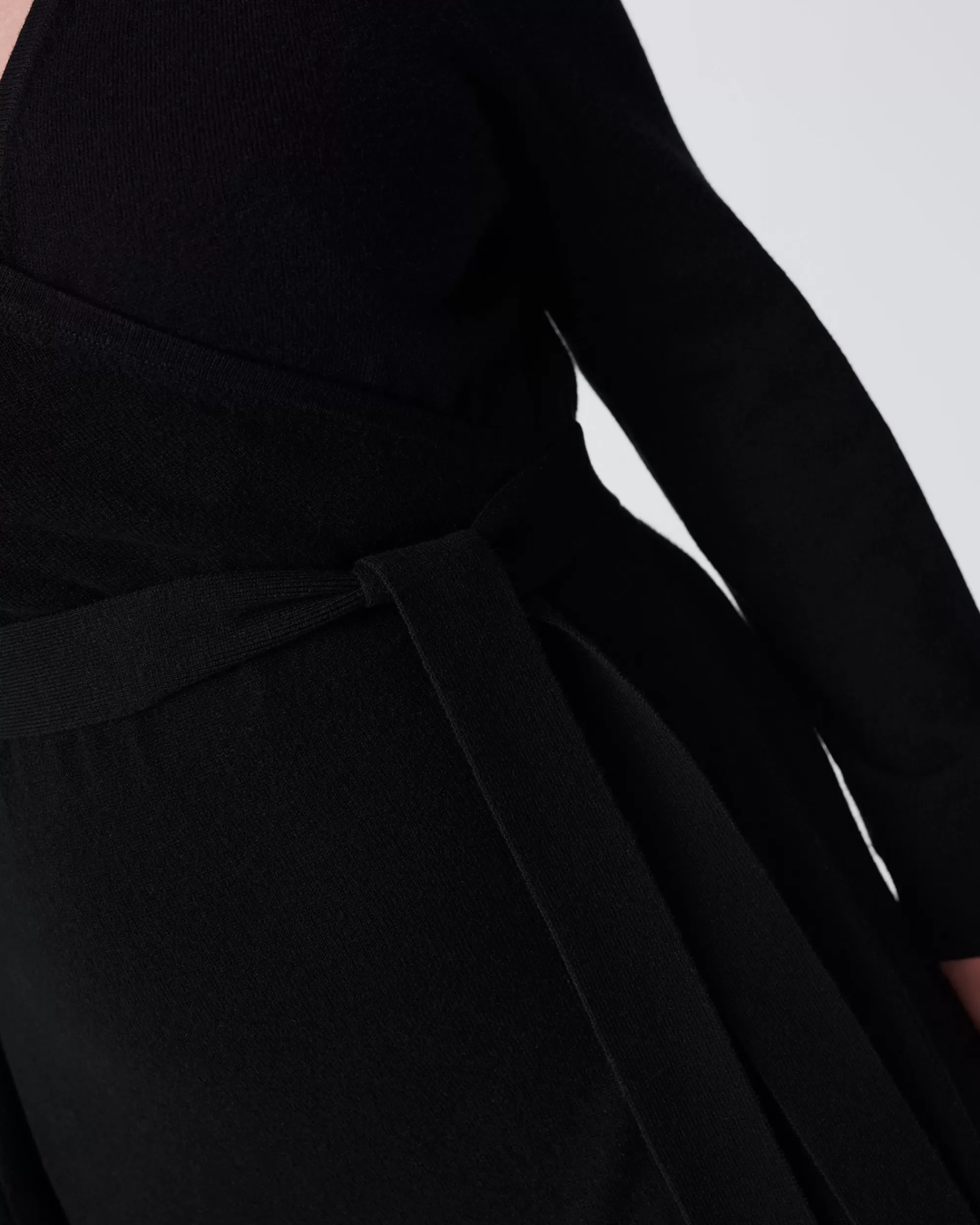 New Astrid Wool-Cashmere Wrap Dress Midi Dresses | Knit Dresses