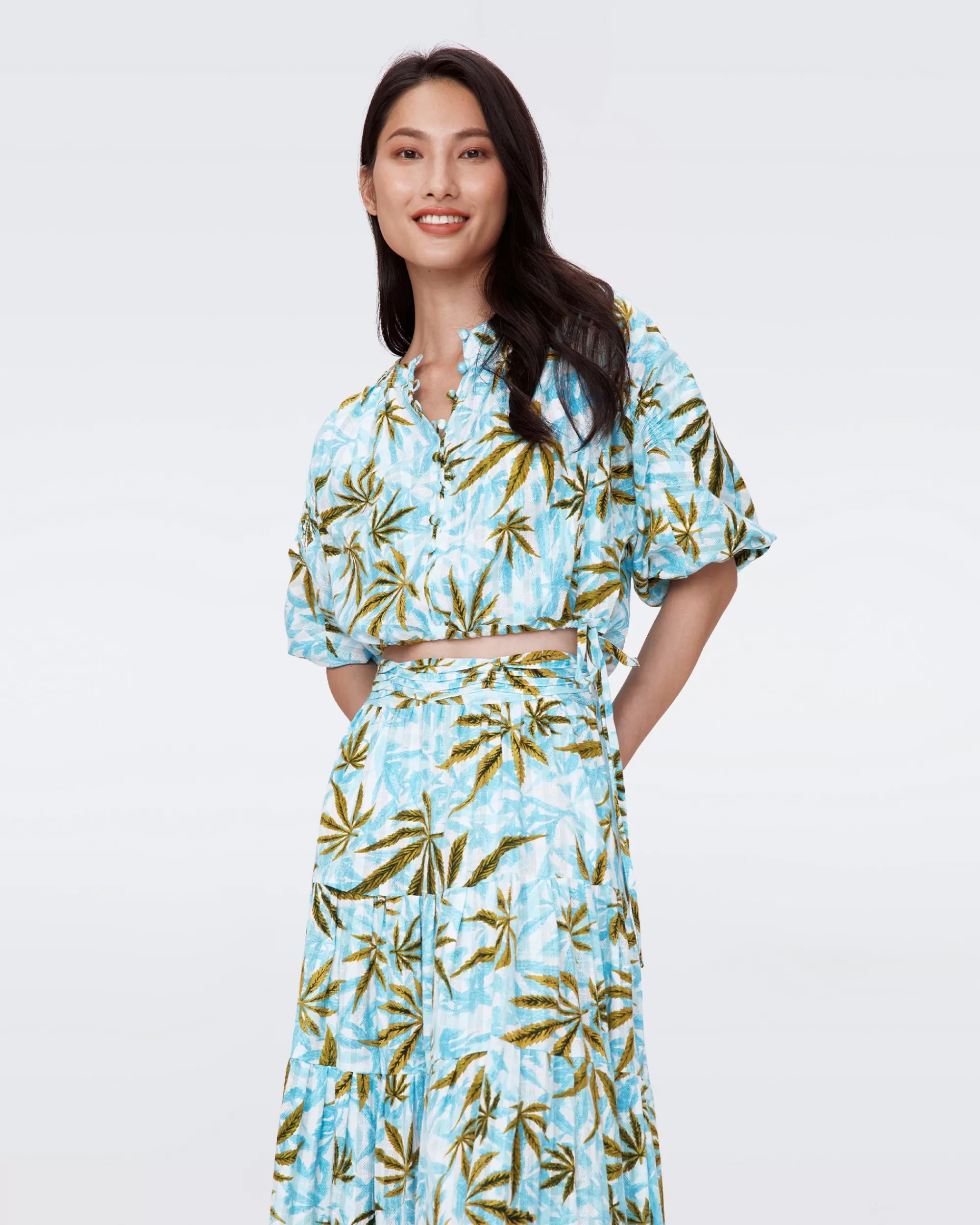 Clearance Dario Cotton Dobby Top Tops