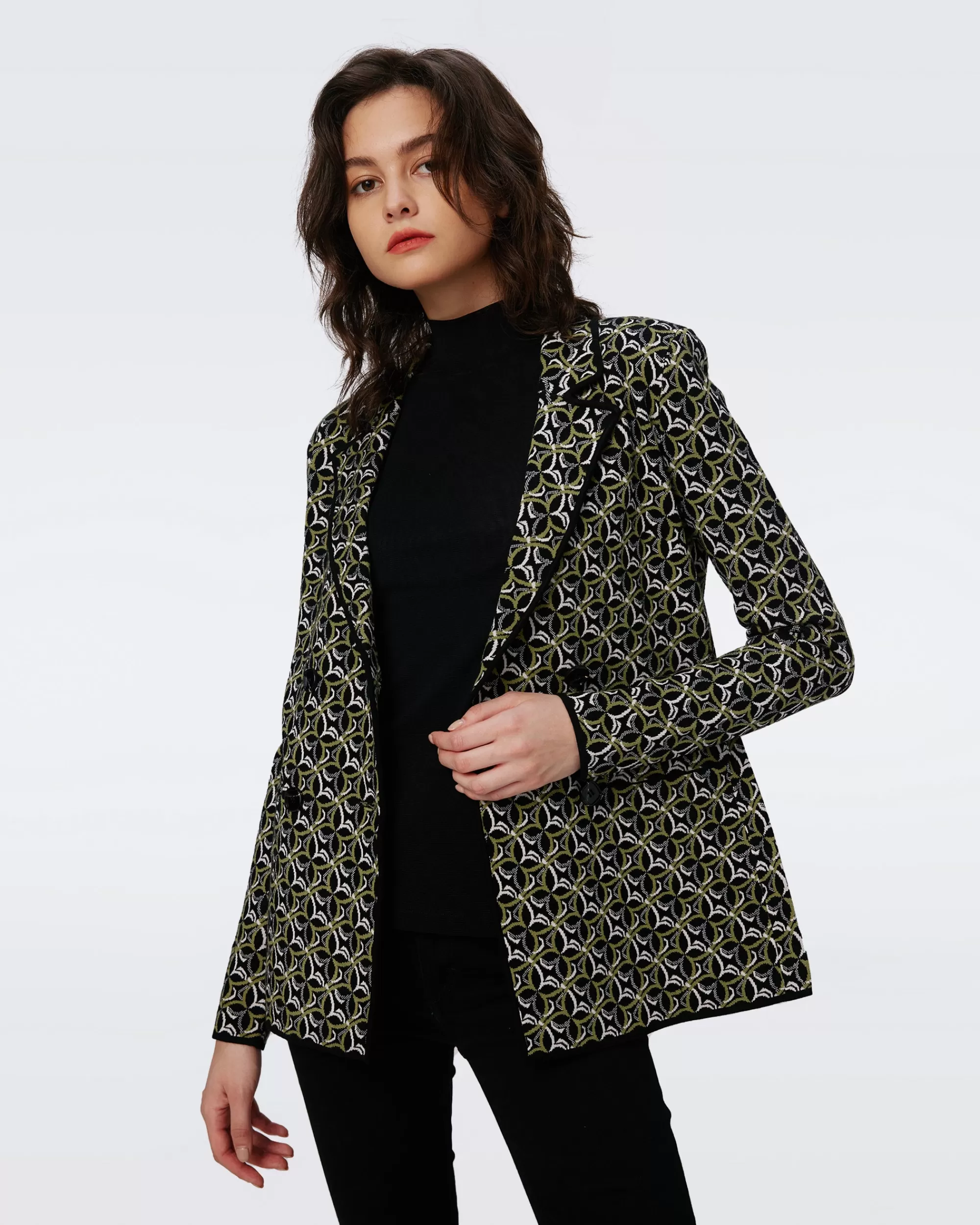 Flash Sale Dion Knit Jacquard Jacket Sweaters & Knits | Jackets & Coats