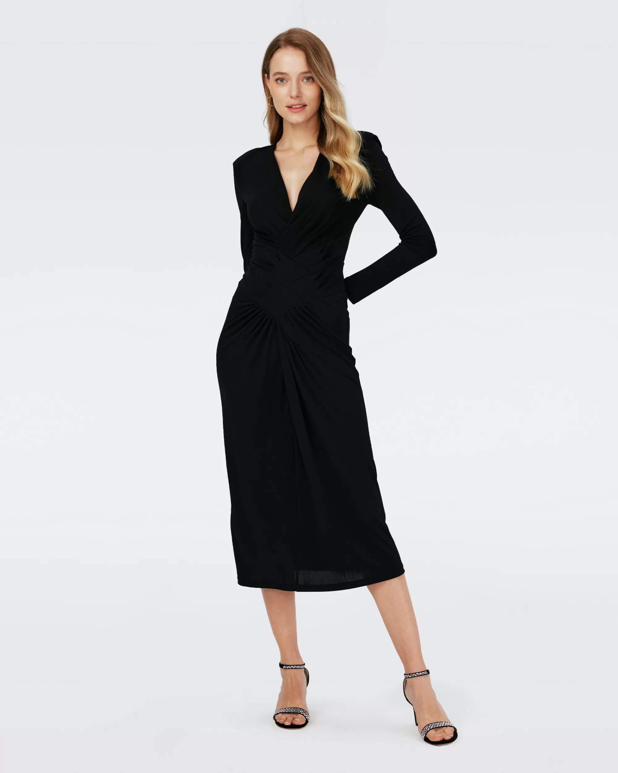 New Esselyn Dress Midi Dresses | Black Dresses