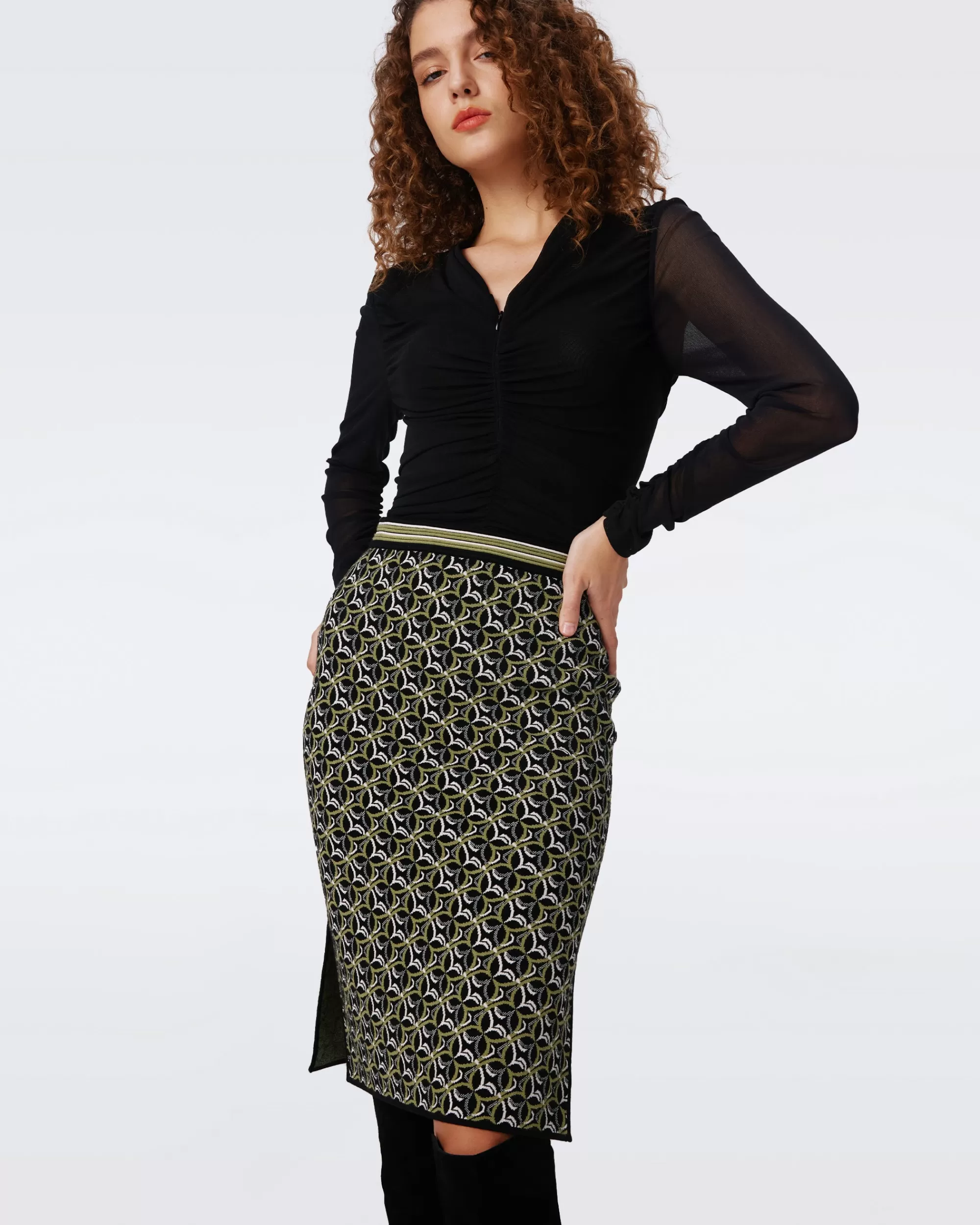 Online Hazel Knit Jacquard Skirt Skirts | Sweaters & Knits