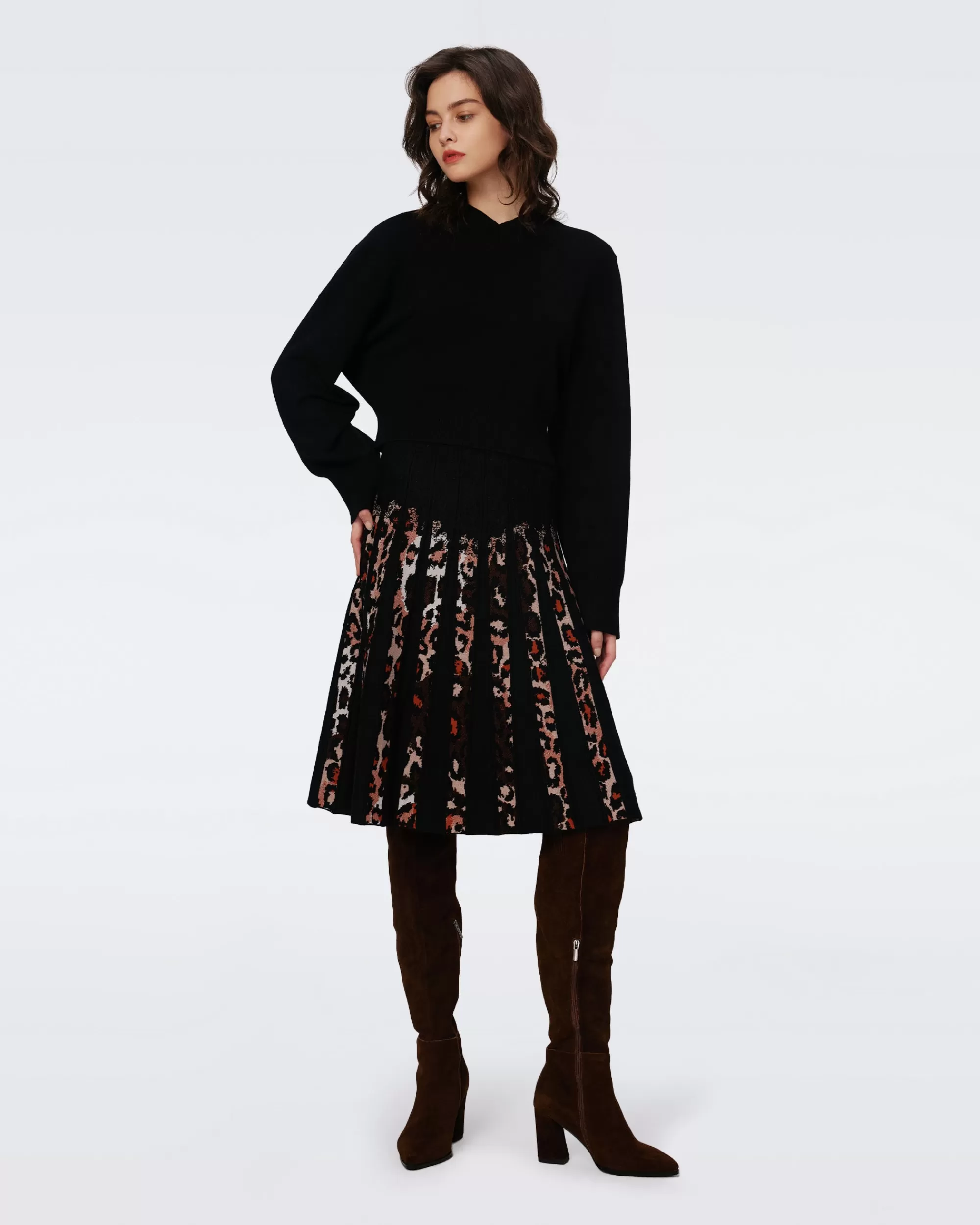 Discount Hutch Knit Jacquard Skirt Skirts