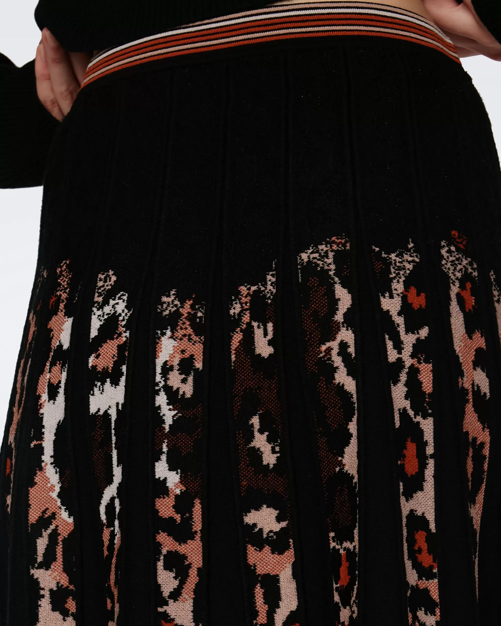 Discount Hutch Knit Jacquard Skirt Skirts