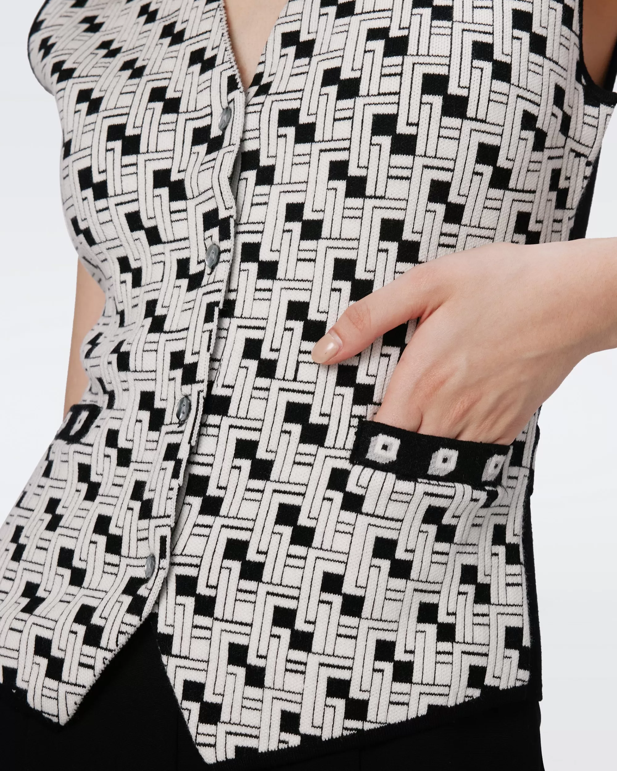 New Jil Knit Jacquard Vest Tops | Sweaters & Knits