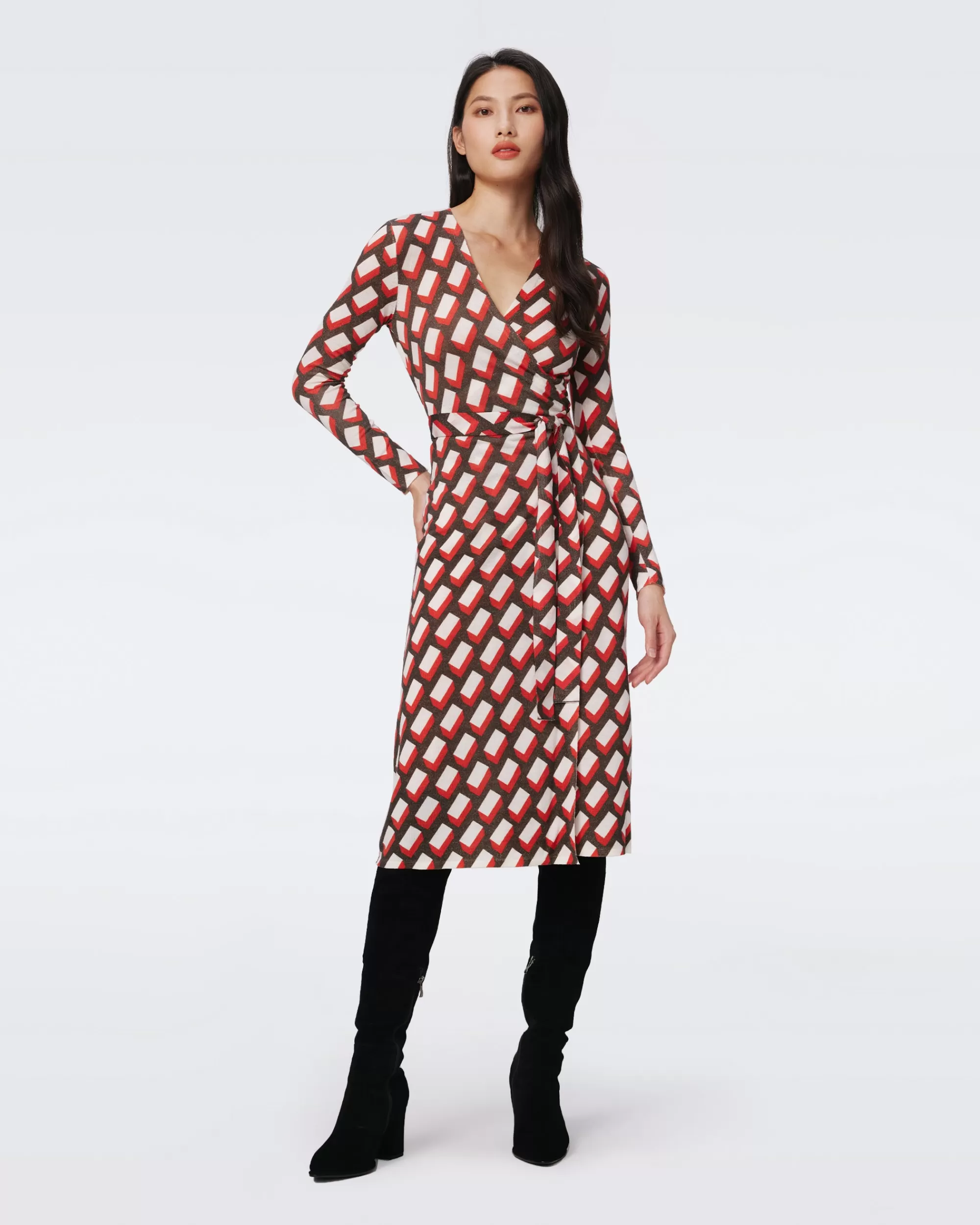 New Luella Wool Wrap Dress Midi Dresses | Knit Dresses