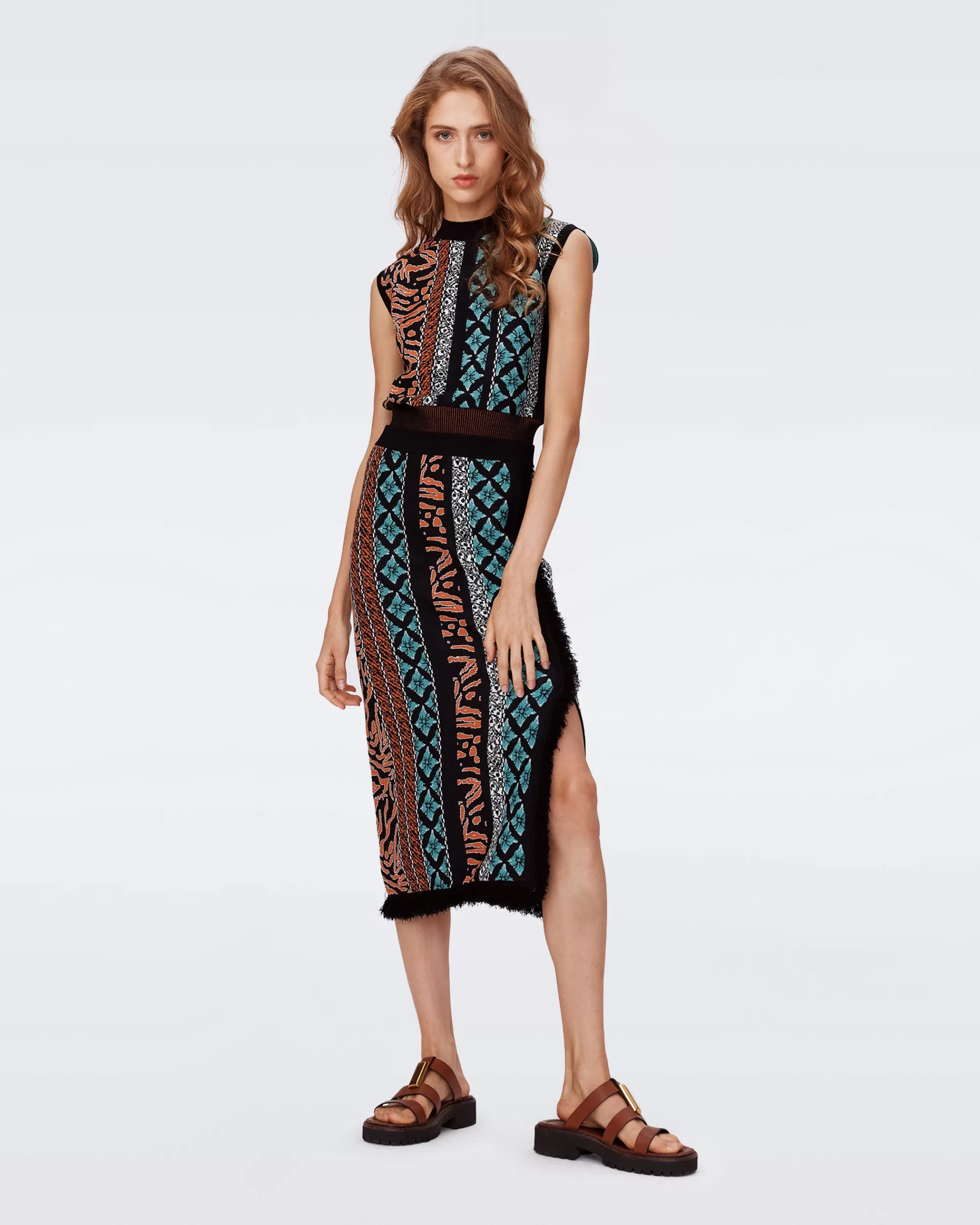 Flash Sale Margarita Knit Jacquard Skirt Skirts