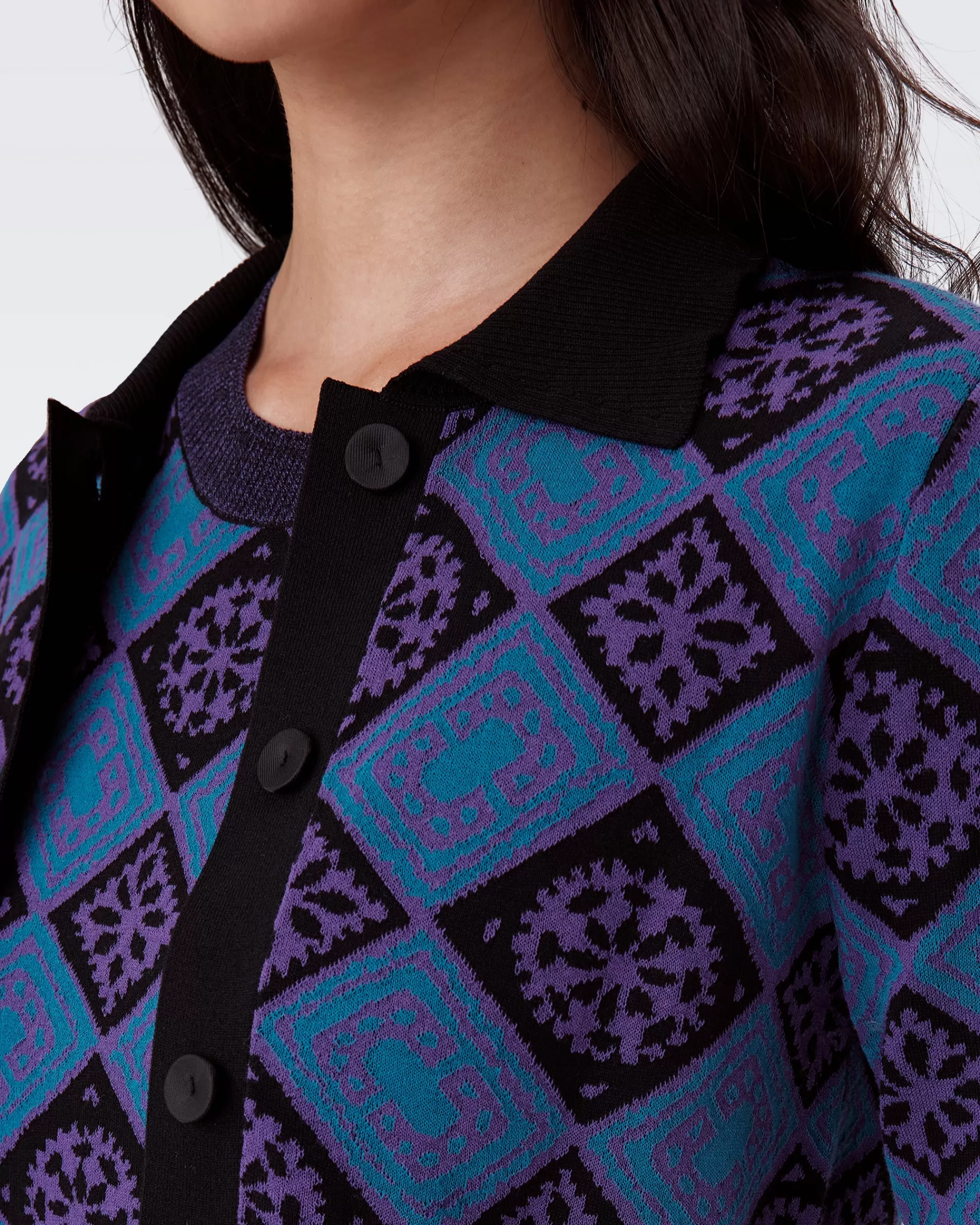Best Sale Petey Knit Jacquard Cardigan Sweaters & Knits