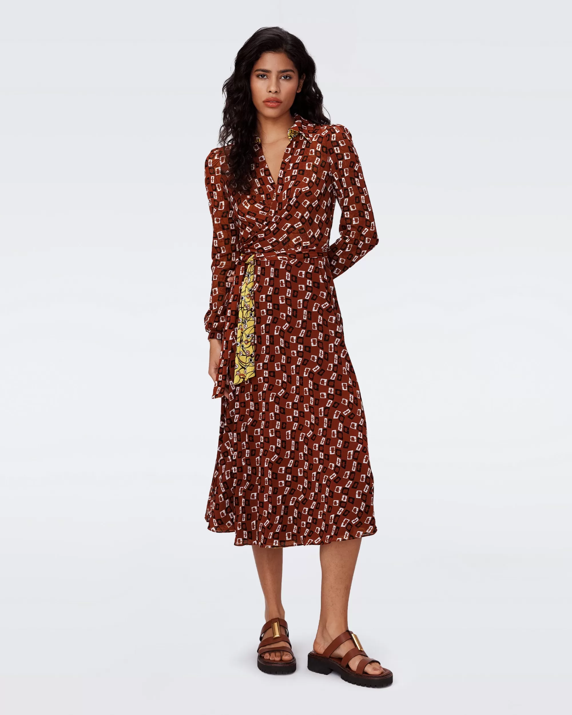 Flash Sale Phoenix Reversible Mesh Wrap Dress Midi Dresses | Dresses
